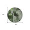 Homeroots 8' Fern Green And Gray Round Geometric Washable Indoor Outdoor Area Rug 604320 - alternate 3