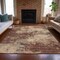 Homeroots 8' X 10' Rust And Beige Abstract Washable Indoor Outdoor Area Rug 630630 - alternate 4