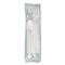 Solo Regal Mediumweight Cutlery Kit, Individually Wrapped, Fork/Knife/Napkin/Spoon, Plastic, White, 250PK MOW9Y-0007 - alternate 1