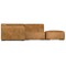 Homeroots 116" Sienna Leather Sofa With Ottoman With Brown Legs 641076 - alternate 5