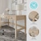 Martha Stewart 21.75 in H, 47.25 in W X Engineered Wood, Steel, Light Natural Frame/Antique Bronze Hardware NAN-PS-23504-LNT-BZ-MS - alternate 5