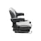 Uni Pro 138 Mechanical Suspension Seat | Black/Silver Vinyl with Orange Piping 8797 - alternate 11