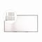 Tru Red Magnetic Porcelain Dry Erase Board, 96in x 48in, White Surface, Black Aluminum Frame TR61191 - alternate 3
