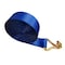 Tie 4 Safe 3'' x 30' Winch Straps w/ Wire J Hook WLL: 5,400 lbs. Blue TWS30-30W20-BU-C-1 - alternate 2