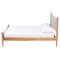 Baxton Studio Taylin Mid-Century Grey Corduroy and Oak Brown Wood Queen Bed 257-14148-ZORO - alternate 6