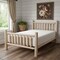 Homeroots Natural Dark Brown Finish Low Post Cedar Log King Bed 370311 - alternate 4