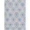 Homeroots 3' X 5' Gray And Denim Blue Medallion Washable Indoor Outdoor Area Rug 587656 - alternate 7