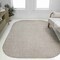 Jonathan Y Miles Modern Minimalist Radius Corner Solid Beige 4 ft. x 6 ft. Indoor/Outdoor Shaped Area Rug SHP100B-4 - alternate 4