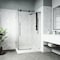 Vigo E-Class 36 in. L x 48 in. W x 82 in. H Frameless Sliding Shower Enclosure Kit in Matte Black VG6053MBCL48WR - alternate 6