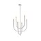 Vidalite Breeze 6-Light Matte White Chandelier, Textured Pendant Chandelier, Included LED Bulbs CE1013105 - alternate 1