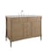 James Martin Vanities Kinnsden 48" Single Vanity, Weathered Oak w/ 3 CM Ethereal Noctis Silestone Top D680-V48-WTO-3ENC - alternate 9