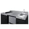 Summit 54in Wide All-In-One Kitchenette, ADA Counter Height CK55ADASINKR - alternate 7