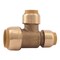Sharkbite 3/4 in. x 1/2 in. x 1/2 in. Brass Push-to-Connect Reducer Tee U454LF - alternate 1