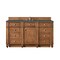 James Martin Vanities Bristol 60'' S Vanity, Saddle Brown w/ Parisien Bleu Silestone Top w/FreePower Wireless Charger 157-V60S-SBR-FPBL - alternate 1