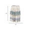 Homeroots 50" X 60" Blue and Ivory Woven Cotton Striped Throw Blanket with Tassels 478665 - alternate 5
