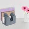 Acrimet 5 Section Incline File Sorter Desk Organizer Rack for Office Desktop Plastic Silver Color 225.4 - alternate 7