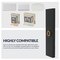 Newhouse Hardware Wired Metal Rectangular Recessed Mount Doorbell Chime Push Button with LED Button Light in Black BT6RL - alternate 5
