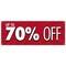 Signmission 70% Off, 18 Inch, Banner B-30337 - alternate 1