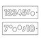 Trend Tool Technology Number Template Set for Sign Making, Clear Plastic, 2-1/4 inch High, TEMP/NUC/57 U*TEMP/NUC/57 - alternate 5