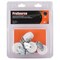 Prosource Swivel Caster, 1-1/4 in Dia Wheel, 1-1/4 in W Wheel, White, 40 lb, Steel Housing Material JC-B07-PS - alternate 2