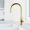 Vigo Bristol Single Handle Pull-Down Sprayer Kitchen Faucet in Matte Brushed Gold VG02033MG - alternate 3