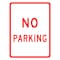 Sign Solutions Usa Parking Sign, 24 in W, Aluminum Sign, White DUS10DWT2430R8-3A - alternate 1