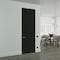 Sartodoors Hidden Door, Planum 0010 Matte Black Concealed Metal Frame 30" x 84" Right-hand Inswing PLANUM0010MF-BLK-30x84-RH-I - alternate 1