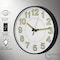 Clockswise 12-in Glow-in-the-Dark Decorative Wall Clock, Non-Ticking Battery Powered - Ideal for Living QI004746.12 - alternate 4