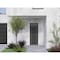 Vdomdoors Aluminum Door Iron 0188 Black Entry Steel Metal Classic Painted 36 x 94 (36 x 80+14)-Left Inswing IRON0188EXD-BLK-W36xH80+14-LH-I - alternate 2