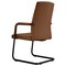 Leisuremod Evander Office Chair in Upholstered Leather and Iron Frame, Dark Brown EGO23DBRL - alternate 5