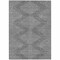 Homeroots 9' X 12' Charcoal And Silver Geometric Washable Indoor Outdoor Area Rug 598548 - alternate 4