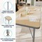 Flash Furniture Wren 48 in x 24 in Adjustable Height Activity Table, Thermal Laminate Top, Short Legs, Light Natural XU-A2448-REC-LTNAT-T-P-GG - alternate 7