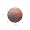 Homeroots 8' Blush And Dark Gray Round Ombre Washable Indoor Outdoor Area Rug 602889 - alternate 6