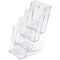 Deflecto Literature Holder, 4 Leaflet, 4-7/8"x8"x10", Clear DEF77701 - alternate 5