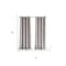 Homeroots 84" Taupe Trellis Black Out Window Curtain Panel 473329 - alternate 4