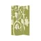 Homeroots 72" Green Canvas Folding Three Panel Screen Room Divider 274752 - alternate 1
