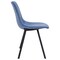 Leisuremod Markley Modern Leather Dining Chair with Metal Legs, Peacock Blue MC18BU - alternate 7
