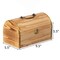 Vintiquewise Wooden Treasure Chest Arched Lid Gold Metal Accents Front Locking Latch & Top Handle QI004851 - alternate 3
