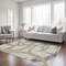 Homeroots 9' X 12' Beige Ivory And Gray Abstract Washable Indoor Outdoor Area Rug 599104 - alternate 6
