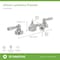 Symmons Allura 8 Widespread Two-Handle Low-Flow Bathroom Faucet with Push Pop Drain Assembly (1.0 GPM) SLW4712PP - alternate 3