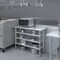 Amgood 18in D x 48in L Stainless Steel Table, Three Undershelves AMG WT-1848-3SH-Z - alternate 7