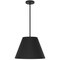Homeroots 16" Black Aluminum Cone LED Dimmable Outdoor Pendent Hanging Light 683467 - alternate 5