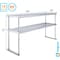 Amgood 18 in. x 60 in.  Stainless Steel Double Deck Over Shelf AMG DOS-1860 - alternate 5