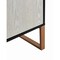 Homeroots 42in Black and Gold Wood Accent Cabinet 691665 - alternate 5