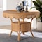 Bali & Pari Abena Bohemian Scalloped Light Honey Rattan Dining Table 258-14188-ZORO - alternate 5