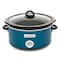 Brentwood Industries Scallop Pattern 4.5 Quart Slow Cooker in Blue SC-140BL - alternate 1