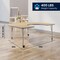 Flash Furniture Commercial Adjustable Height Horseshoe Activity Table - Locking Casters-LT NAT XU-A6066-HRSE-LTNAT-T-P-CAS-GG - alternate 8