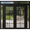 Vdomdoors Front Exterior Prehung Metal-Plastic Double Doors Clear Glass / MANUX 8100 Matte Black / Office Com MANUX8100DEXD-BLK-W14+72+14xH80+14-RH-I - alternate 1