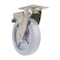 Vestil Thermoplastic Rubber Swivel With Total Brake Caster 8 In. Diameter x 2 In. Width 675 lb Gray CST-E-SS-8X2TPR-SWTB - alternate 7