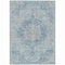 Homeroots 9' X 12' Blue Floral Medallion Washable Indoor Outdoor Area Rug 607900 - alternate 7